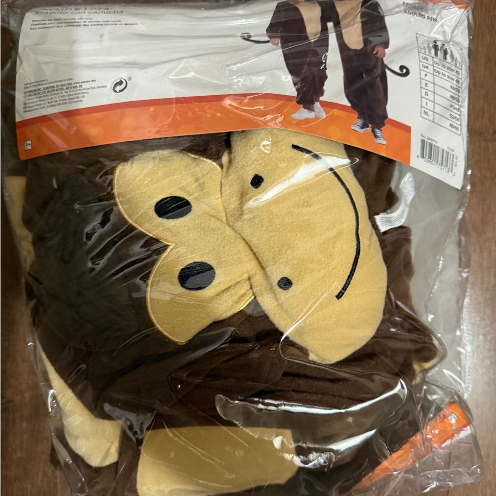 Party City Monkey Costume - Brown and Tan